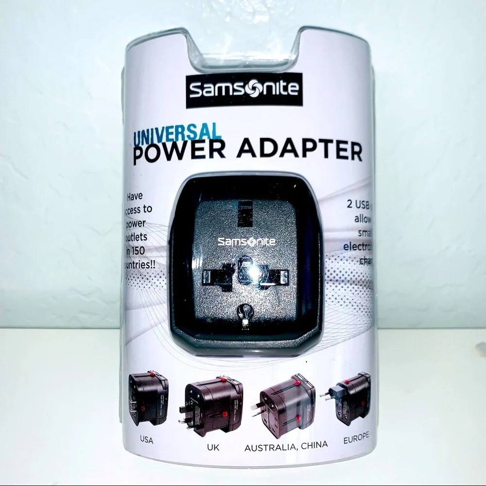 Samsonite Luggage Universal Black Power Adapter